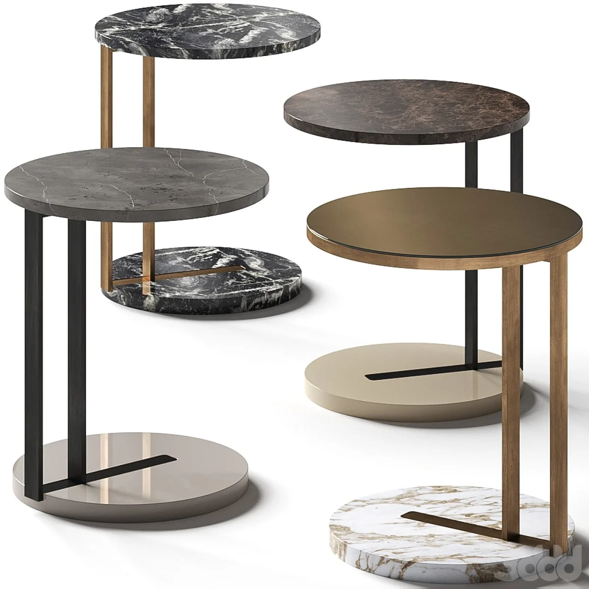 Meridiani Ralf Coffee & Side Table Comp. 3